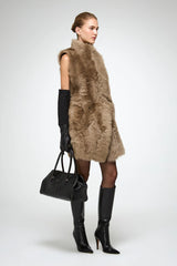 VSP - Siena - Desert Beige Shearling Vest