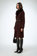 VSP - Lyza - Cherry Shearling Coat