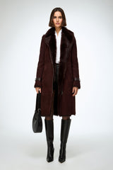 VSP - Lyza - Cherry Shearling Coat
