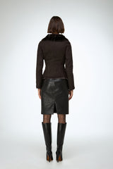 Vittoria - Brown Shearling Jacket