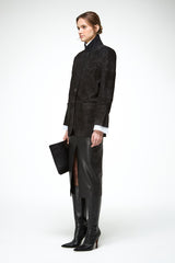 Caterina - Black Leather Coat