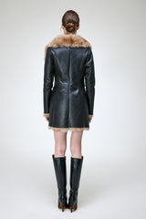 Aline - Sand Shearling Coat