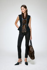 Jade - Gilet en laine noir