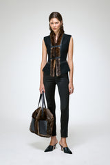 Jade - Gilet en laine noir