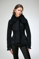 Estela - Black Shearling Jacket