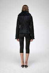 Estela - Black Shearling Jacket
