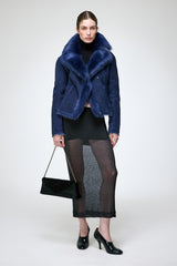 Aurora - Blue Shearling Jacket