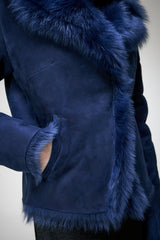 Aurora - Blue Shearling Jacket