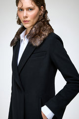 Diana - Black Wool Coat