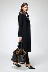 Diana - Black Wool Coat