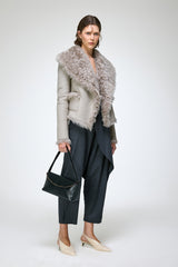 Filipa - Grey Shearling Jacket