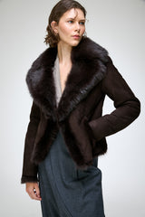 Aurora - Brown Shearling Jacket