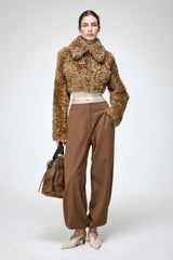 Lua - Camel Shearling Jacket