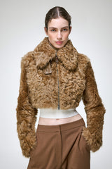Lua - Camel Shearling Jacket