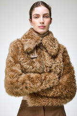 Lua - Camel Shearling Jacket