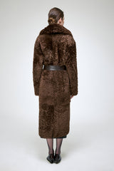 Freja - Brown Shearling Coat