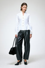 Luisa - White Cotton Shirt