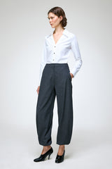Nina - Anthracite Wool Pant