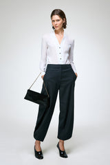 Nina - Black Wool Pant