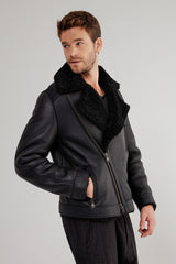 VSP - Tristan - Black Shearling Jacket