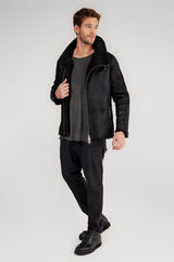 VSP - Matteo - Black Shearling Coat
