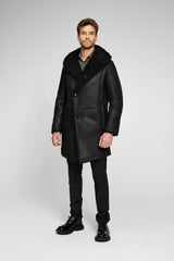 VSP - Teo - Black Shearling Coat