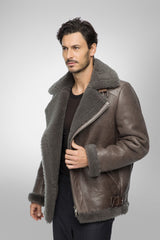 VSP - Warm Grey Shearling Coat