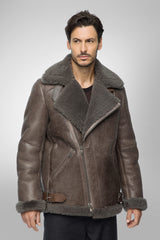 VSP - Warm Grey Shearling Coat