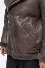 VSP - Warm Grey Shearling Coat