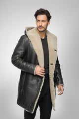 VSP - Teo - Anthracite Shearling Coat