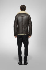 VSP - Tristan - Brown Beige Shearling Jacket