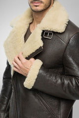 VSP - Rico - Brown Beige Shearling Coat