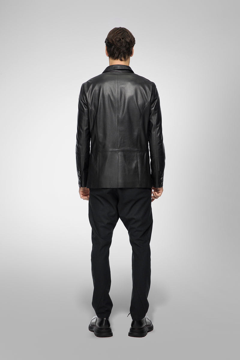 Romain - Black Leather Jacket