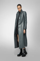 VSP - Laurence - Indigo Leather Coat