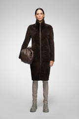 Julia - Brown Shearling Coat