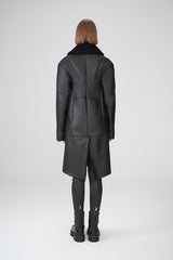 Murielle - Black Shearling Coat