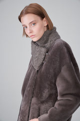 VSP - Warm Grey Shearling Coat