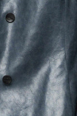 VSP - Laurence - Indigo Leather Coat
