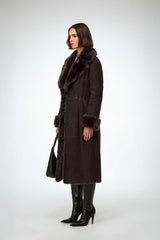 Rosanna - Brown Shearling Coat