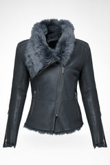VSP - Renata - Clotho Indigo Shearling Jacket