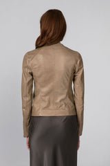 VSP - Beige Leather Jacket