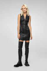 VSP - Eloise - Black Leather Dress