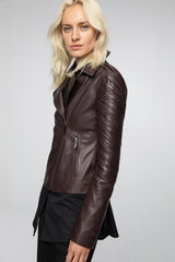 VSP - Bordeaux Leather Jacket