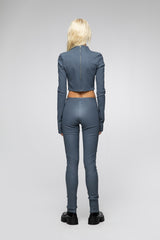 VSP - Agata - Indigo Leather Top