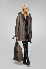 VSP - Nude Shearling Coat