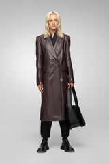 VSP - Lorrie - Bordeaux Leather Coat