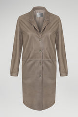 Celine - Grey Leather Coat