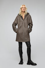VSP - Nude Shearling Coat
