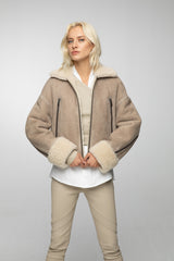 VSP - Paola - Beige Shearling Jacket