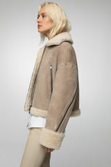 VSP - Paola - Beige Shearling Jacket